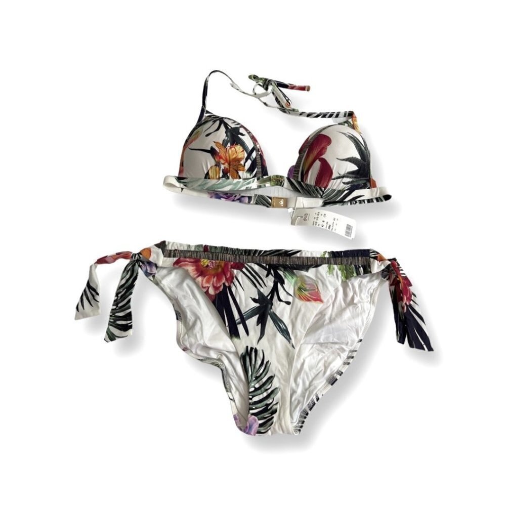 Maryan Melhorn floral print bikini set size 12